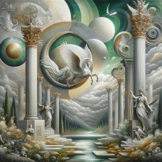 INSPIRAZIONS GREETING CARD Pegasus Arises